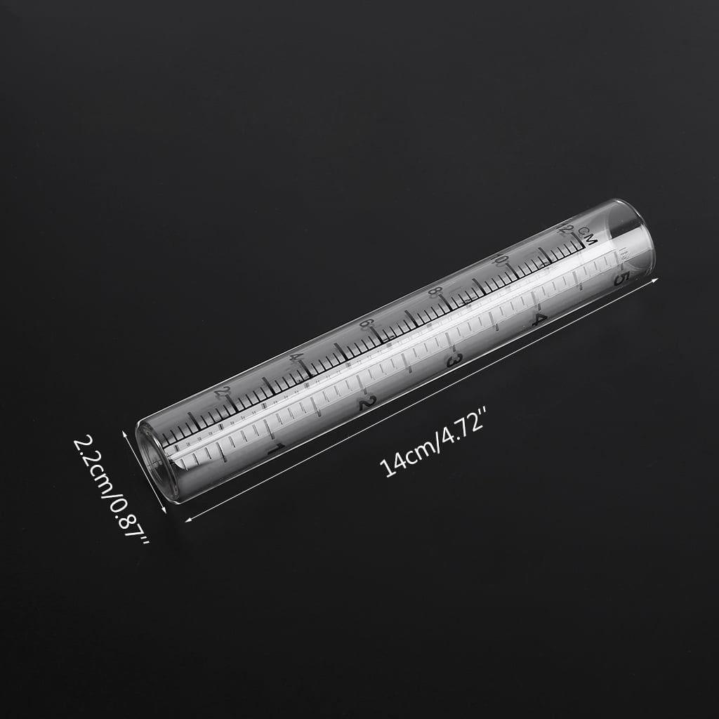 tegongse 14cm Total Length Clear Rain Gauge Rain Gauge Measures Sprinkler for Yard Garden Outdoor Home, Rain Gauges Accessories