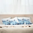 thumbnail image 7 of Ambesonne Ocean Throw Pillow Cover 4 Pack, Deep Sealife Creatures, 18", Navy Blue Aqua and White, 7 of 7