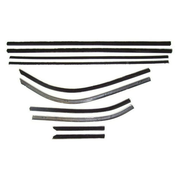 Geelife For 1958 Chevrolet Impala U/K 2 Door Hardtop Beltline Weatherstrip 10 Piece Set