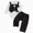 Black, variant on YIWULA Boys Formal Vest Suit Babys First Birthday Gentlemans Bow Tie Overalls Suit Piano Performance Outfit(6-9 Months,AG)