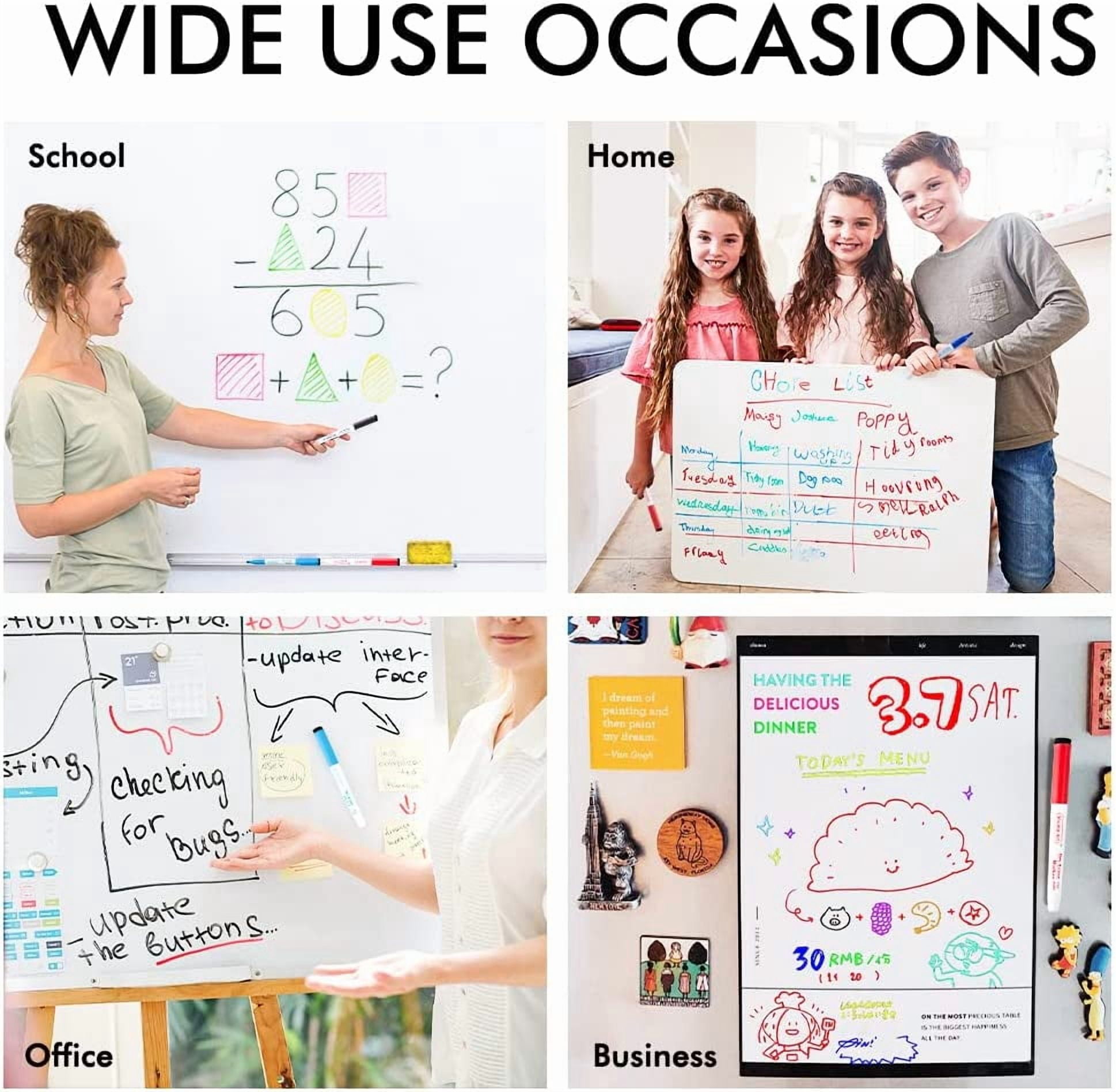 Dry Erase Markers, Shuttle Art 90 Bulk Pack 15 Colors Magnetic Whiteboard Markers with Erase, Fine Point Dry Erase Markers are Perfect for Writing on Whiteboard Mirrors Glass for Office Home