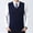 Navy, variant on Bcfgryg Men's Thickened Comfort Classic Business Sleeveless Casual Plush Vest Vest V Neck Knitted Thickened Sweaters For Men Gray L