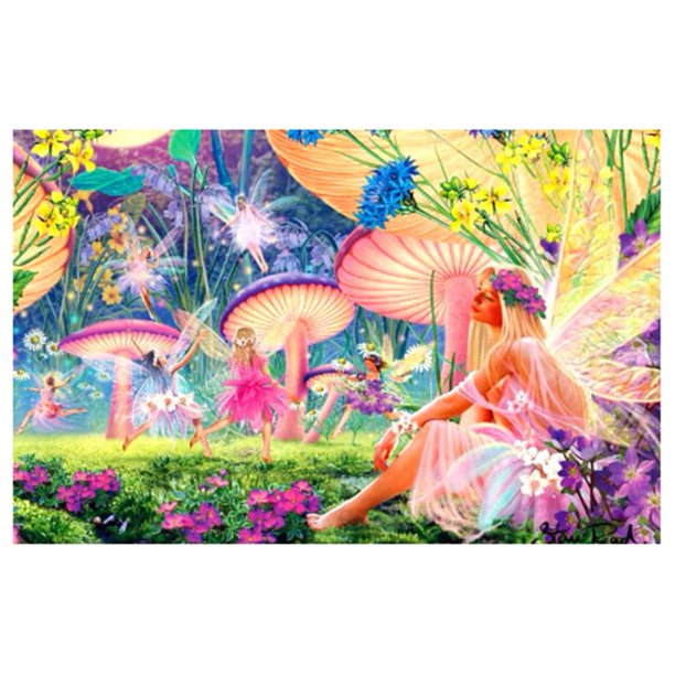 Cuadros Decorativos 5D bricolaje completo taladro diamante pintura feliz hada punto de cruz bordado Kits Tmvgtek embutido en tela