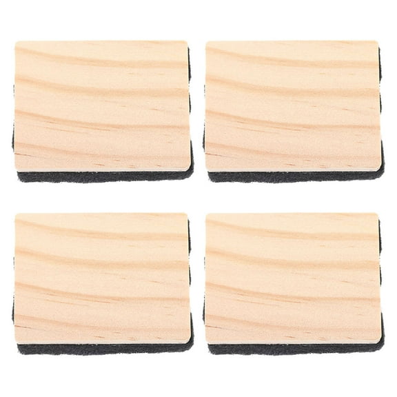 4 Pcs Dry Erase Board Mini Boards Wooden Eraser Office Campus