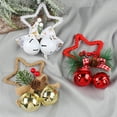 thumbnail image 3 of Limei Christmas Bell Pendant Five Pointed Star Reusable Hanging Bow Christmas Pendant Party Supplies, 3 of 7