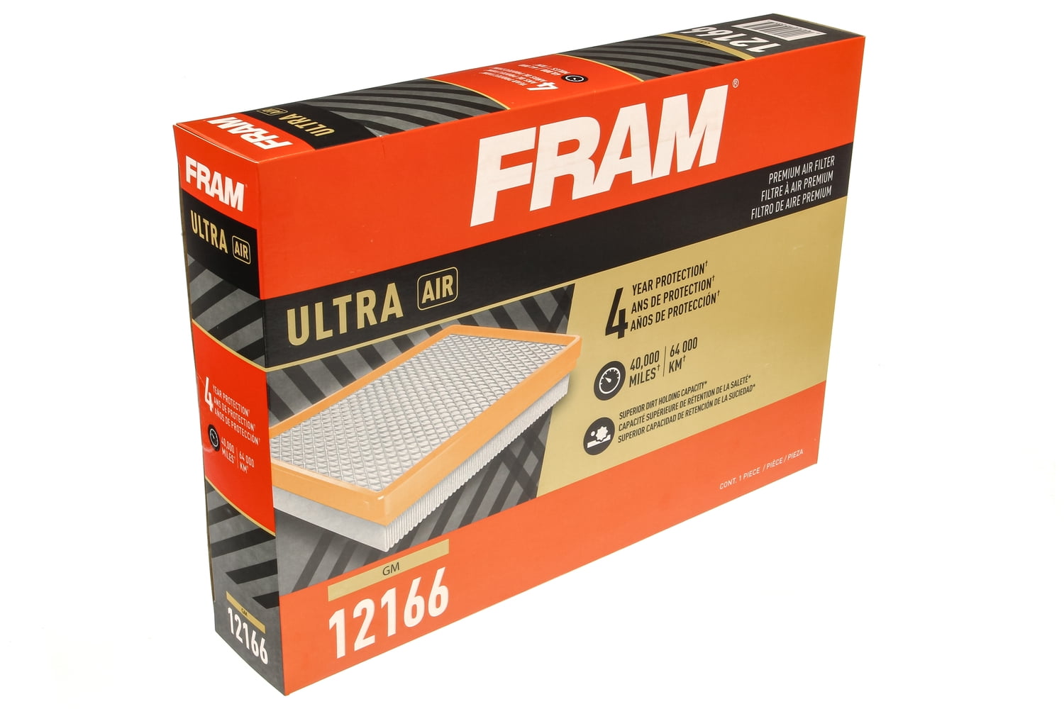 FRAM Ultra Air 12166, Premium Engine Air Filter, Replacement for Select Cadillac, Chevrolet and GMC Vehicles Fits select: 2018-2023 CHEVROLET TRAVERSE, 2017-2023 GMC ACADIA