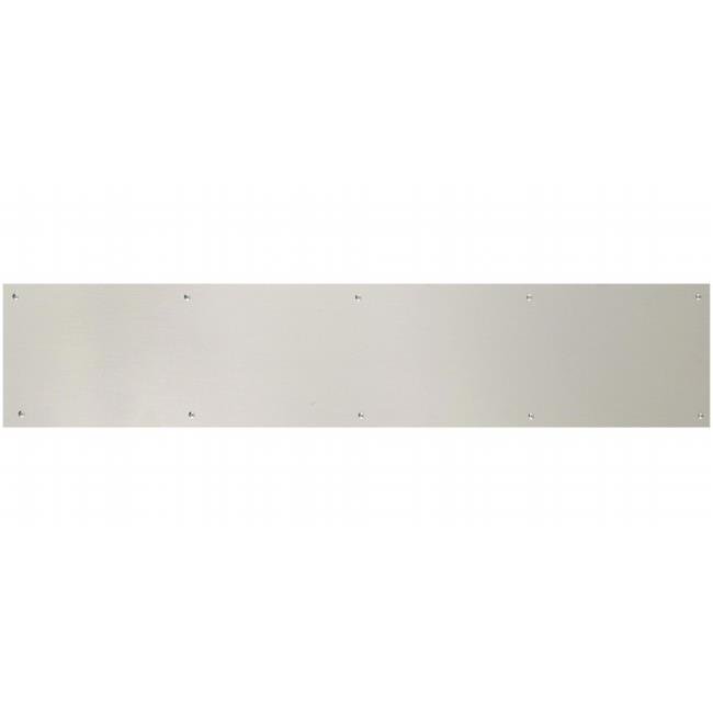 8 x 28 in. Screw Mount Satin Nickel Kick Plate