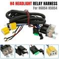 thumbnail image 1 of TopOne 12V Car H4 LED Headlight Relay Wiring Harness Kit Harness Group with Relay Headlamp Socket Modification Parts, 1 of 8