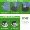 thumbnail image 3 of Clothes Anti-Theft Security Tags, 8.2mhz System Chip-Matched Retail Security System Sensors, Square Hard Clothes Tags (Black), 3 of 5