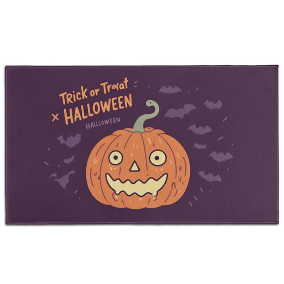 Ghost Boo Spooky Non-Skid Door Mat - Innovative Design x Inch Halloween Pumpkin Nonskid Door Mats Layered Door Mats for Entryway Porch Entryway Home