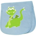 thumbnail image 2 of Inktastic Green Dragon Baby Burp Cloth, 2 of 3