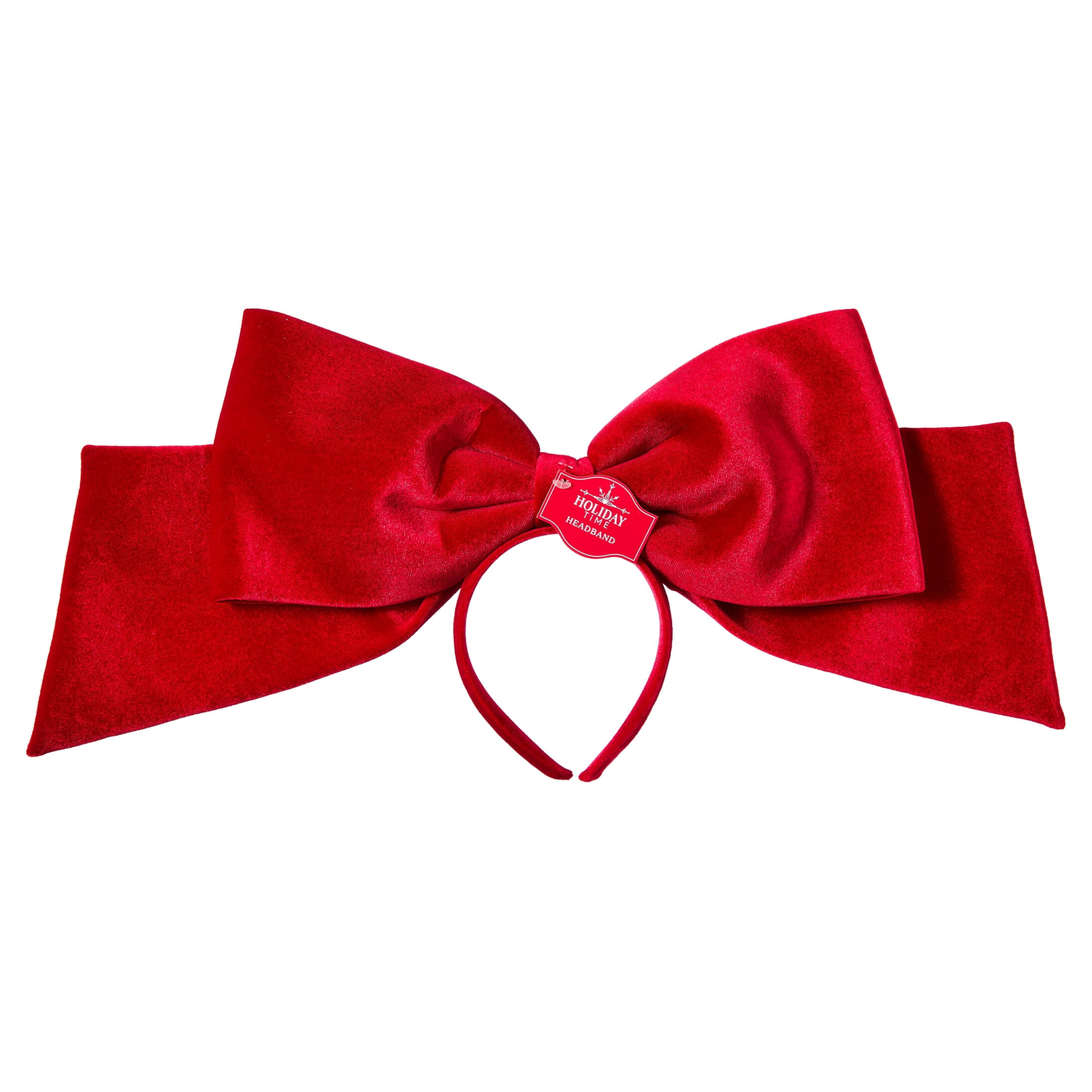 Red Velvet Oversized Bow Headband, 21" by Holiday Time