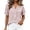 Red, variant on hoksml Women's Striped Blouse, V Neck Henley Short Sleeve Shirt, Casual Loose Fit Daily Office Wear Top