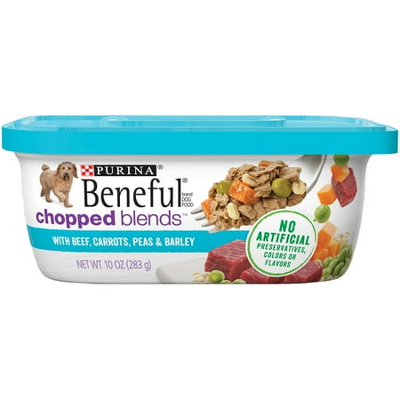 Purina Beneful Wet Dog Food, Chopped Blends With Beef - (8) 10 oz.