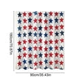 thumbnail image 3 of Tuvgenk 70.86x35.43in Plastic Shower Curtain Patriotic Multicolor Bathroom Curtain Washable Comfort Hooks Decor, 3 of 6