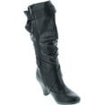 thumbnail image 7 of Forever Link Maggie-39 Women's Fashion Low Heel Zipper Slouchy Mid-Calf Boots Shoes, 7 of 7