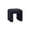 Black, variant on Get Set Style Furniture Moony Ottoman, White