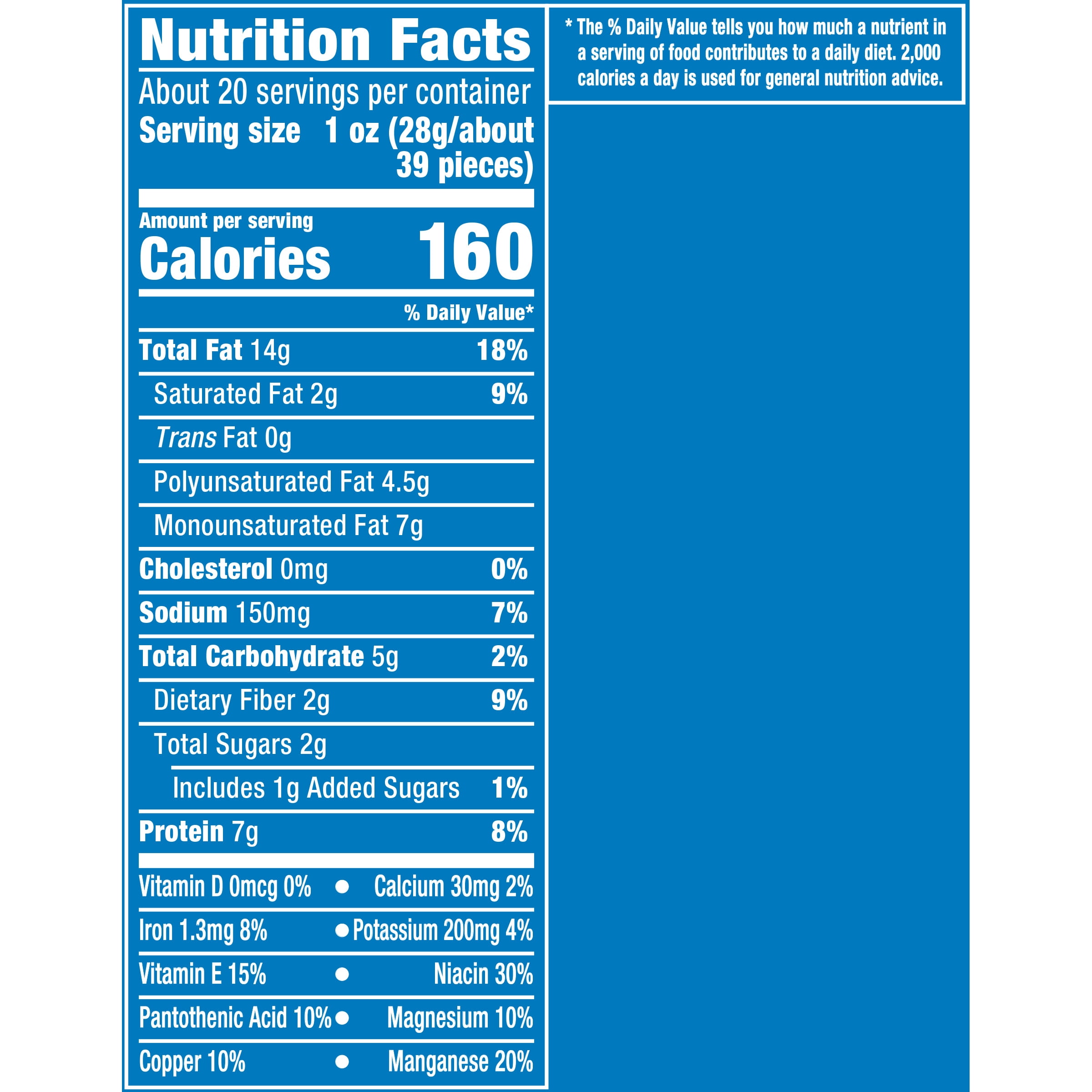 Planters Dry Roasted Peanuts, 1.25 lb Jar