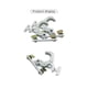 thumbnail image 2 of Ganchos de abrazadera plegables de aluminio Gancho colgante plegable para luz de escenario Carga 150 kg Tubo de armadura de 42-61 mm 230 W 7R/20 Plata, Plata, 2 of 5