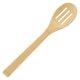 thumbnail image 1 of Utensilios de bambú para servir y cocinar - B17 - Cuchara de cocina ancha con ranuras - 5 piezas, 1 of 6