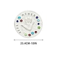 thumbnail image 4 of Stepping Stone for Kids DIY Handprint Gift Kit Indoor Outdoor Family Keepsake Gift, Includes 1 Mod, 26 Letter Stamps, and Colored Stones, 4 of 7