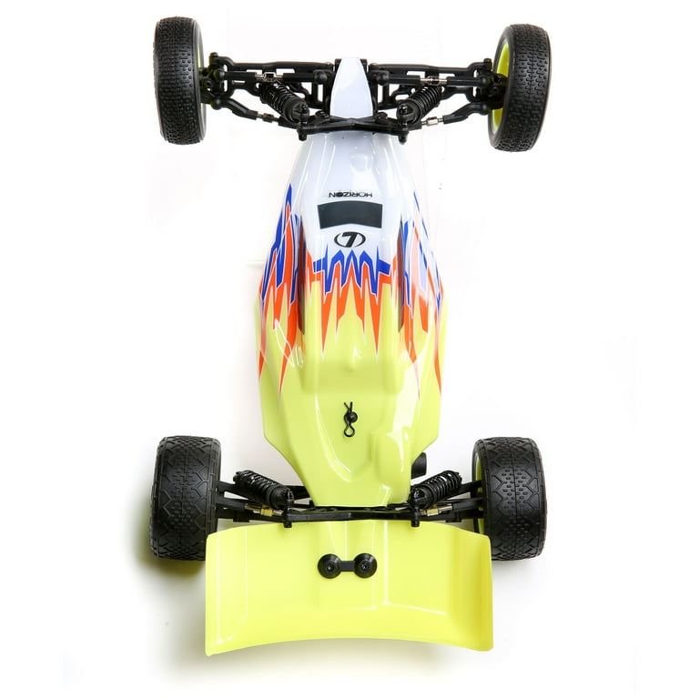 Losi Mini-B RTR 1/16 2WD バギー - イエロー/ホワイト Losi RC Car 1/16 Mini-B Brushed RTR Ready-To-Run no