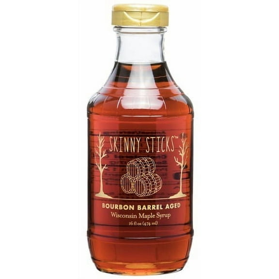 Skinny Sticks Bourbon Barrel Aged Maple Syrup (Pack of 3)