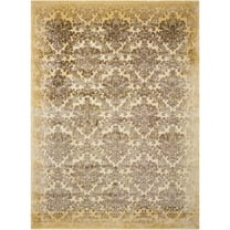 Nourison  Chambord Area Rug Ivory 3'6" x 5'6" Latex Free Viscose Oriental 3' x 5' Indoor Ivory