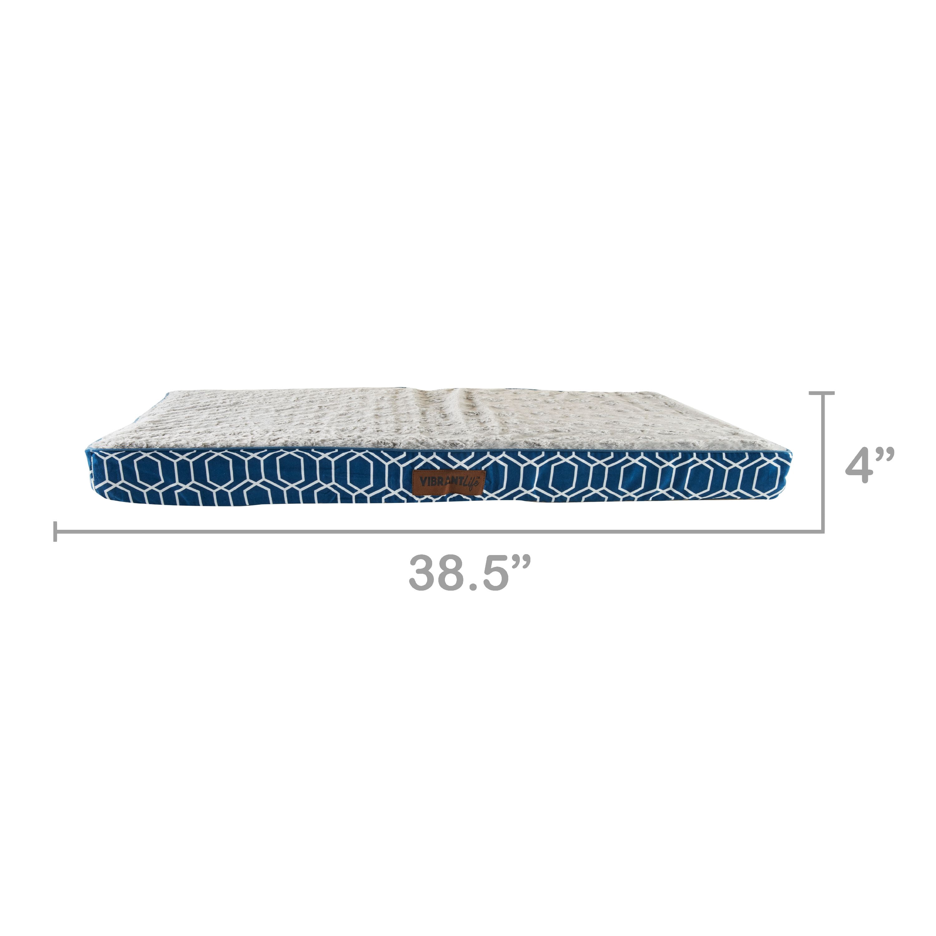 Vibrant Life Therapeutic X-Large Pet Bed, Blue