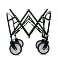 thumbnail image 6 of Folding Wagon Cart with Canopy, SESSLIFE Collapsible Wagon for Beach Park Garden, All-Terrain Wheels and 600D Oxford Fabric, TE2215, 6 of 7