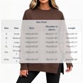 thumbnail image 3 of Binmer Women’s Solid Color Crew Neck Raglan Long Sleeve Sweatshirt, Casual Pullover Top With Side Slit Hem,Sizes S-3XL, 3 of 9