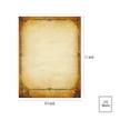 thumbnail image 3 of 102 Pcs Vintage Stationery 8.5 x 11 in, 2 Sides Ulined Old Looking Antique Printer Paper, 6 Colors Parchment Writing Stationary, 3 of 7