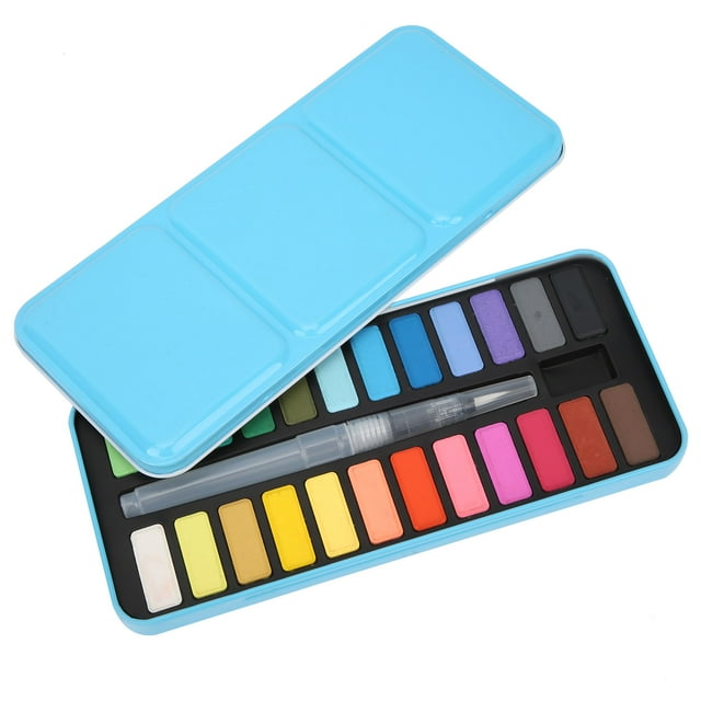 Solid Pigment, Solid Watercolor Pigment Set Watercolor Paint Multipurpose Water Color Paint Kit For School For Home