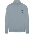 thumbnail image 2 of Men's Levelwear Gray Kansas City Royals Murray Nightfall Quarter-Zip Top, 2 of 3