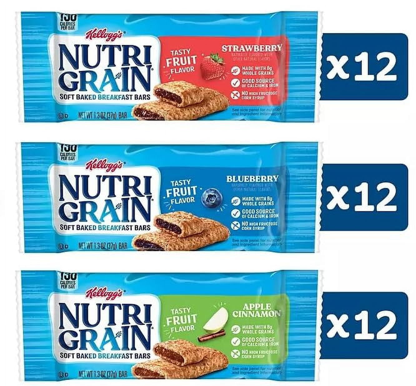 Bundle - Nutri-Grain Bars Variety Pack (1.3 Oz., 36 Pk.) In Packaging