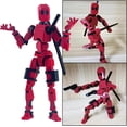 thumbnail image 2 of T13 Action Figure Titan 13 Action Figure,Lucky Robo 13 Action Figure Deadpool Figure Toys Super Hero 3D Printed Multi-Jointed Movable, Nova T 13 Action Figure Dummy 13 Action, 2 of 5
