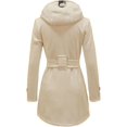 thumbnail image 4 of Womens Double Breasted Trench Coat Classic Lapel Belt Peacoat Fall Winter Warm Overcoat Outerwear with Hood, 4 of 4