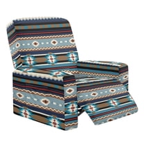 Kuiaobaty Aztec Pattern Recliner Couch Cover with Pocket Stretch Reclining Sofa Slipcover Breathable Recliner Chair Cover Large Reclining Slipcover for Living Room
