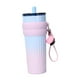 thumbnail image 4 of Vaso térmico portátil de 710 ml con tapa, regalo de cumpleaños, a prueba de fugas, reutilizable, botella de agua térmica para el trabajo y el hogar. Rosa Azul, 4 of 8
