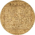 thumbnail image 1 of Ahgly Company Indoor Round Persian Brown Traditional Area Rugs, 3' Round, 1 of 4