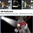 thumbnail image 5 of Gustave Dog and Cat Adjustable Reflective Harness Leash Pet Vest with Traction Rope Soft Mesh Corduroy Dog Harnesses "Gray, XS", 5 of 11