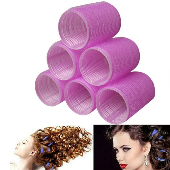 SPRING PARK Self Grip Hair Rollers Pro Salon Hairdressing Curlers Assorted Colors