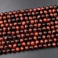 thumbnail image 4 of K-KED Natural Red Tiger's Eye Beads Smooth Round 4mm 6mm 8mm 10mm 15.5" Strand-4 mm, 4 of 6
