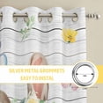 thumbnail image 6 of Happy Easter Kitchen Curtains Window Panels, Spring Easter Bunny Eggs Floral Gray Wooden Insulated Window Treatment Curtain, Grommet Curtains for Bedroom/Living Room/Bathroom, 2 Piece 42"Wx45"L, 6 of 8