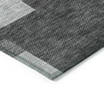 thumbnail image 4 of 8' X 10' Gray Silver And Charcoal Geometric Washable Indoor Outdoor Area Rug, 4 of 5
