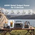 ALLPOWERS R600 Portable Power Station 600W, 299Wh Battery, Wireless ...