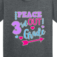 thumbnail image 4 of Inktastic Peace out 3rd Grade with Hearts Arrow and Dots Youth T-Shirt, 4 of 5