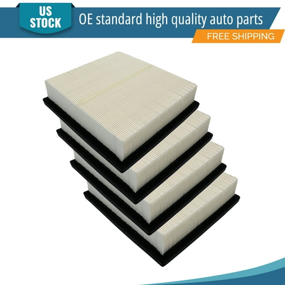 YXPCARS 4PCS Front Engine Air Filter for Toyota Highlander Sienna Camry Avalon Dodge Durango, New Air Filter Replacement (CA10755)