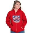 thumbnail image 3 of Chicago Cloud Gate Windy City Pride Unisex Fleece Graphic Zip Up Hoodie Brisco Brands 2X, 3 of 5