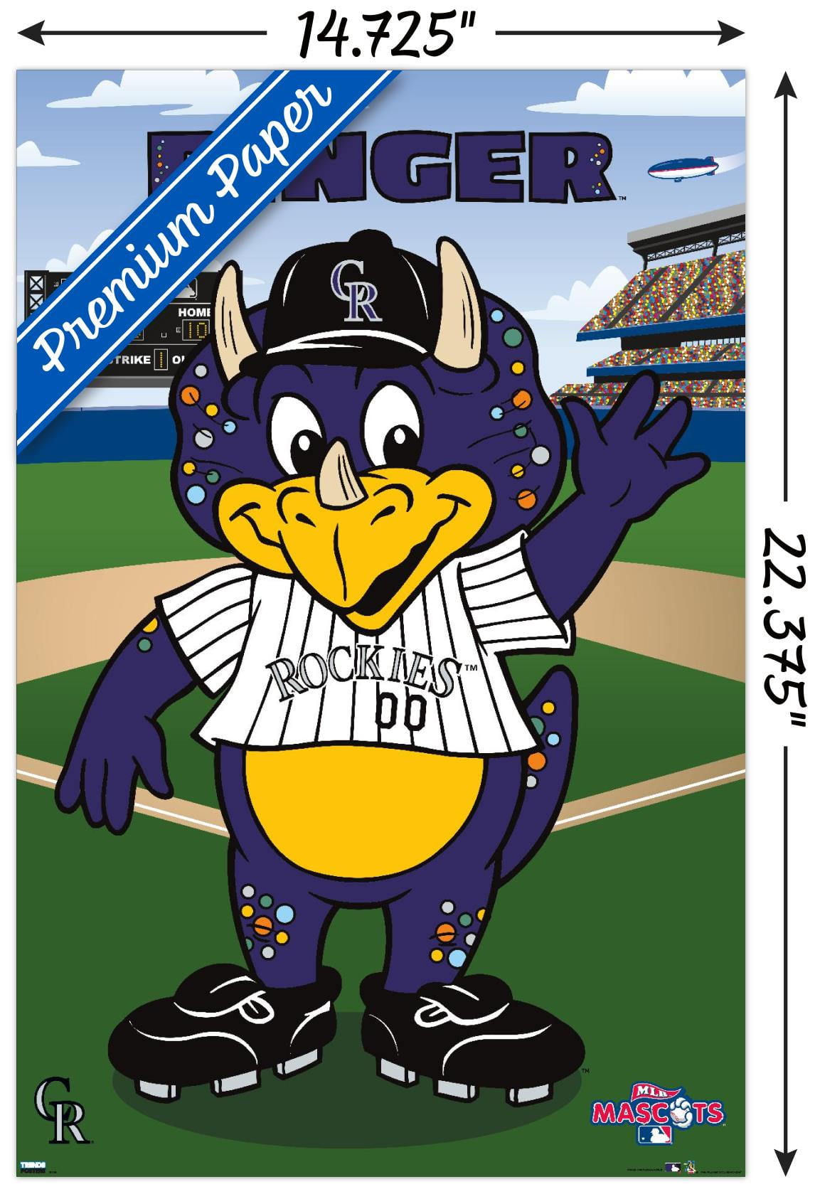 MLB Colorado Rockies - Dinger Wall Poster, 14.725" x 22.375" - Walmart.com